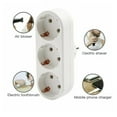 thumbnail image 5 of Multi-Outlet Socket with Round Design, Flat Plug for Space Saving, Integrated Safety Shutter, Ideal for Home, Office, And Travel Use, Multi-Socket Power Strip *1, 5 of 5