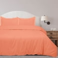 thumbnail image 2 of ROYALE LINENS Coral Duvet Cover King Size - Soft King Duvet Cover Set - 3 Piece Double Brushed King Duvet Covers with Zipper Closure, 1 King Duvet Cover 104x90 inches and 2 Pillow Shams (King, Coral), 2 of 8