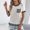 White, variant on YTCAMLO Color Block Sweaters for Women Casual Summer Short Sleeve Shirts Stretchy Comfy Blouses Crew Neck Lightweight Knit Tops, Purple L