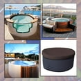 thumbnail image 6 of COVERS&ALL Round Hot Tub/Spa Cover 18 Oz Waterproof - 100% Weather Resistant Outdoor Round Spa Cover with Elastic for Snug Fit (90"(Dia) x 14"(H), Coffee), 6 of 6