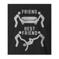thumbnail image 2 of 9 Crowns Tees A Best Friend Helps You Move A Body Graphic Tee (Juniors Black, XS), 2 of 3