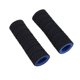 thumbnail image 1 of EeaseMX empuñaduras de manillar para bicicleta de carreras, motocicleta, de esponja, antideslizantes (azul y negro), 1 of 7