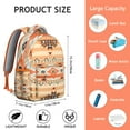 thumbnail image 3 of Vintage Fashion Inspired Waterproof School Backpack, Adjustable Straps, Durable Oxford Cloth, Comfortable Foam Padding, Large Capacity for Student’ School and Travel Use, 3 of 6