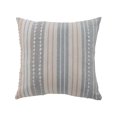 thumbnail image 1 of LR Home PILLO07603MLTFFPL Coussin à Carreaux Rayés Délicats - 20 x 20 Po., 1 of 1