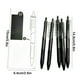 thumbnail image 3 of Fine Tip Marker Pen Set | Push Action | Smooth Writing ST Nib | Quick Dry Ink | Comfortable Rubber Grip | Refillable | Multicolor Options | Office Brush Pens | 5 Pack | 14.8cm, 3 of 6