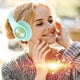 thumbnail image 3 of Auriculares Bluetooth inalámbricos con luz LED luminosa para respirar | Colores de macarrones | Diadema ajustable | Sobre la oreja ergonómica plegable | IPX5 | Ranura para tarjeta de 32 GB | Baja, 3 of 4