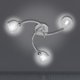 thumbnail image 1 of Lámpara De Techo Led Lámpara De Techo De Cristal De 3 Bombillas Bombilla G9 Cromada De Vidrio Metálico Monstrate HA025334-01, 1 of 6