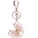 thumbnail image 2 of Llavero con dije de bolso de mariposa lindo oso de fresa tono oro rosa, 2 of 2