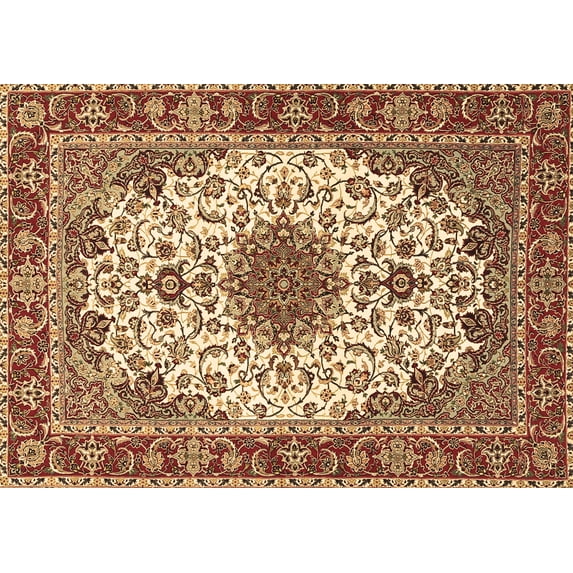 Ahgly Company Indoor Rectangle Persian Brown Traditional Area Rugs, 8' x 12'