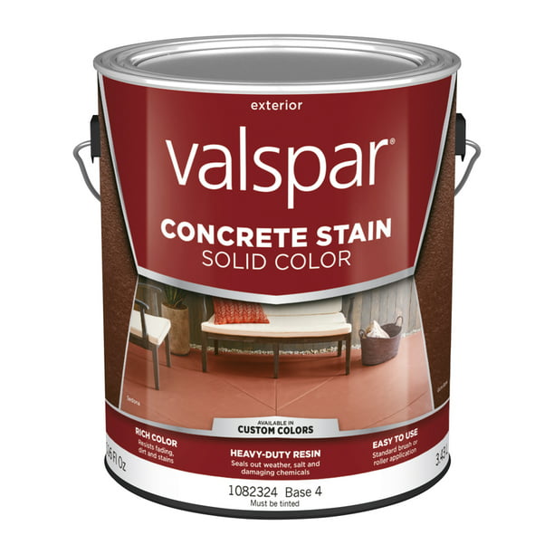 Valspar Solid Base 4 Resin Concrete Stain 1 Gal Total Qty Com - Valspar Floor Paint Color Chart