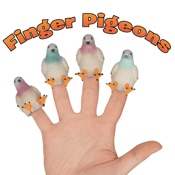 Mcphee Finger Pigeons Finger Puppets (4 Pack)
