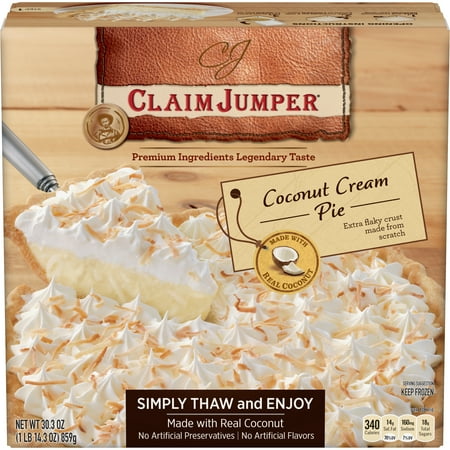 Claim Jumper Coconut Cream Pie Frozen Dessert, 30.3 Ounce