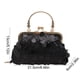 thumbnail image 3 of Bolso de noche con lentejuelas con clip para mujer - Bolso de hombro cruzado dorado plateado negro con cadena, 8,46x2,36x5,12 pulgadas, 3 of 6