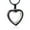 Black, variant on Transparent Glass Heart Cremation Jewelry for Ashes Urn Necklace Lockets for Human Ashes Pet Ashes Holder