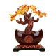 thumbnail image 1 of Estatua de árbol del dinero, figura decorativa, adorno de mesa coleccionable para oficina Rojo, 1 of 9