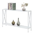 thumbnail image 3 of Convenience Concepts Table Console Tucson en Fini Bois Blanc et Cadre en Métal, 3 of 5