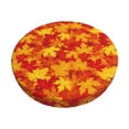 thumbnail image 2 of Round Bar Stool Seat Covers, Vintage maple leaves autumn Elastic Round Chair Cover Stool Seat Slipcover Bar Stool Cushions Round Pad for 12-14 inch, 2 of 7