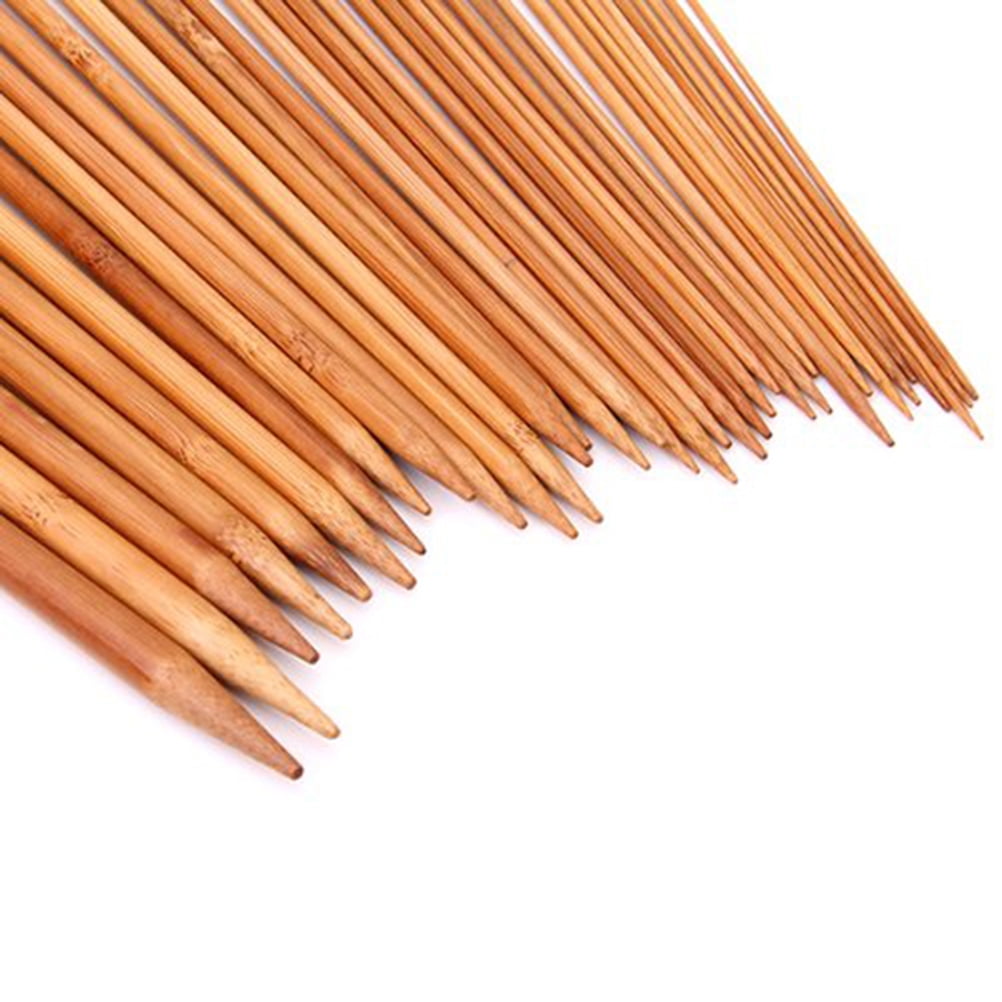 FOMIYES 108-Piece Knitting Needles Set Carbonized Chocolate Color for Knitters and Crochet Enthusiasts