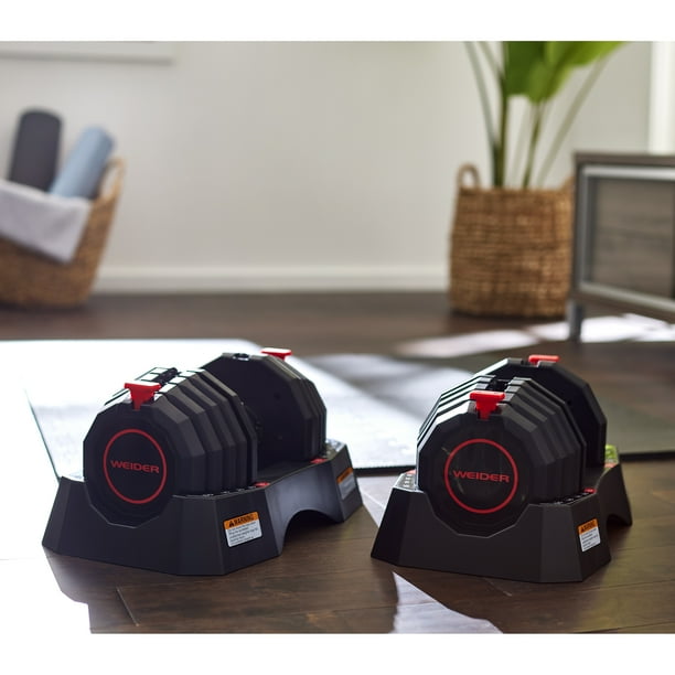 Weider adjustable dumbbell set sale