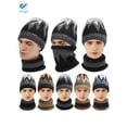thumbnail image 6 of Deago Winter Beanie Hats Scarf Set Warm Knit Hats Skull Cap Neck Warmer with Thick Fleece Lined Winter Hat & Scarf for Men (Khaki), 6 of 8