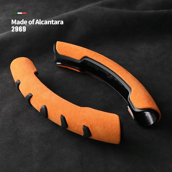 BOXIANG General Car Steering Wheel Cover Alcantara Suede Universal Steering Cover Trim Protector Handle Anti-Slip Protection Accessories