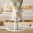 thumbnail image 6 of BLESIYA Cage Hoop Skirt Petticoat Crinoline Pannier Petticoat for Party Prom Cosplay White, 6 of 8