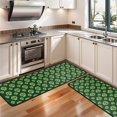 thumbnail image 3 of Kitchen Rugs Sets Of 2,Green Skull Pattern Anti Fatigue Kitchen Mat Rugs Non Slip Washable,Decorative Kitchen Floor Mats for Kitchen,Sink,Laundry,17"x47"+17"x47", 3 of 5