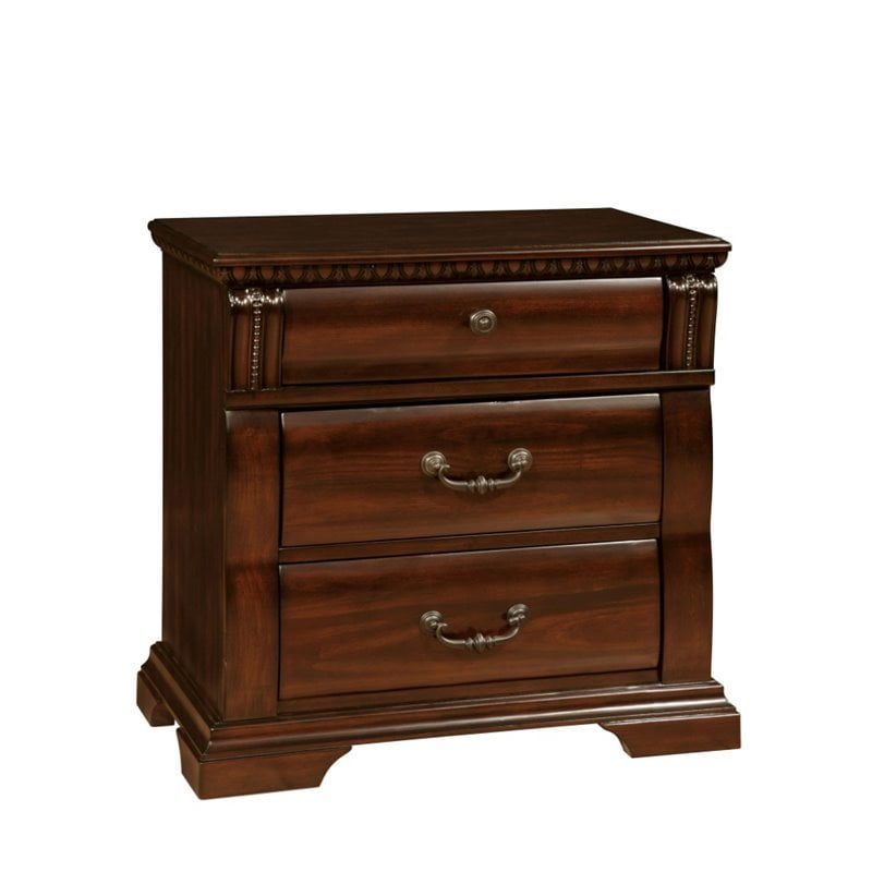 American Woodcrafters Stonebrook 3 Drawer Nightstand - Walmart.com