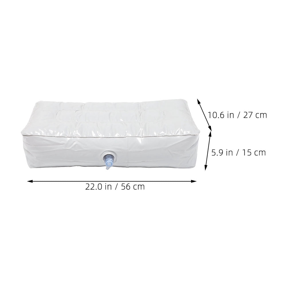 ELAYARD Set of 2 White PVC Inflatable Boat Seat Cushions, Pads for Kayak and Outdoor Water Activities