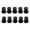 A, variant on 10Pcs Potentiometer Control Knob 6mm Knurled Shaft Hole Amplifier Knob Plastic Electric Guitar Knobs Easy to Install