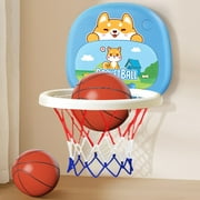 Chmadoxn Adjustable Indoor Hanging Basketball Hoop for Toddlers 1-3 Years - Baby Basketball Stand with Soft Foam Ball, Home Play Toy for Boys & Girls, Motor Skills Development & Early Sports Fun