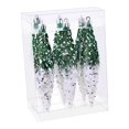 thumbnail image 4 of 6 piezas de adornos colgantes navideños brillantes y decorativos, ligeros Verde Blanco, 4 of 9