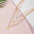 thumbnail image 5 of Multilayer Collier Étoile Coeur: Collier Pendentif en Alliage Vintage Chaîne Collier, 5 of 5