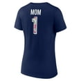 thumbnail image 3 of Women's Navy Boston Red Sox Mother's Day Plus Size Best Mom Ever-V-Neck T-Shirt, 3 of 3