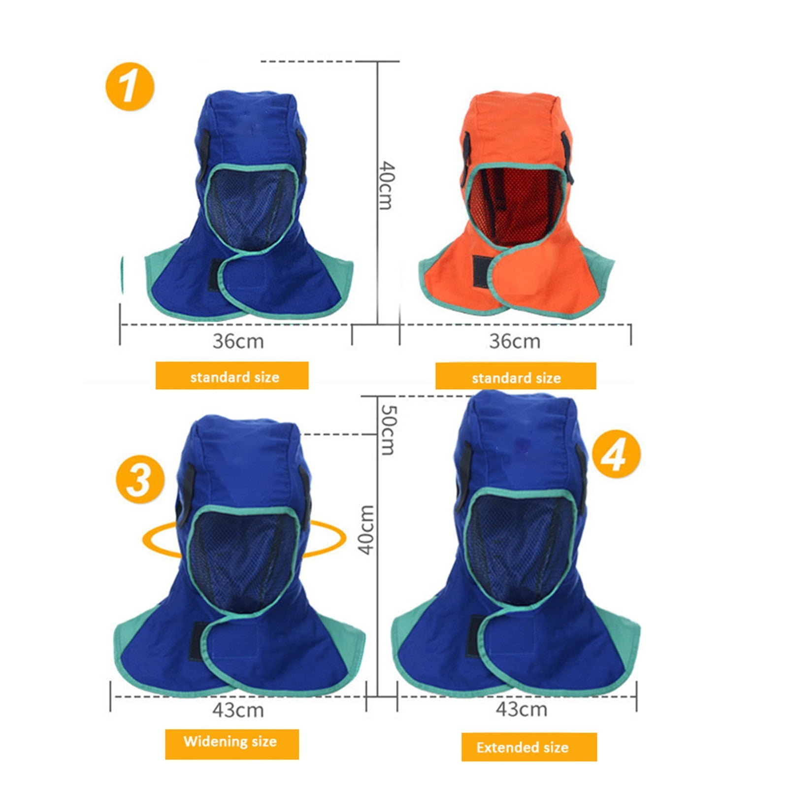 Welding Cap Welding Machine Hood Weldor Helmet Welding Scarf Bow Protector Blue Flame Resistant Welding Cap Cotton FR ,Widely Use