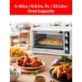 thumbnail image 5 of Betty Crocker Air Fryer Convection Toaster Oven, 0.7 Cu. Ft. 22-Liter Capacity, 7 Function Convection Oven with Pizza, Bagel, Roast, Bake & Keep Warm Settings, 1500 Watts, BC-4637W, White, 5 of 7