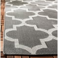 thumbnail image 4 of SAFAVIEH Machine Washable Rug Indoor/Outdoor Bermuda Collection - Bermuda Abraham Geometric Quatrefoil Indoor/Outdoor Area Rug Grey/Ivory, 6'7" x 6'7" Square, 4 of 9