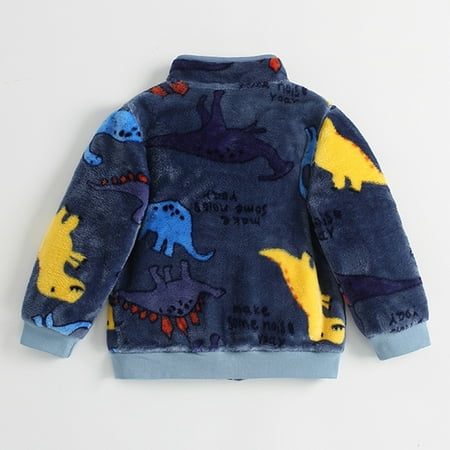 

dmqupv Toddler Boys Girls Winter Windproof Cartoon Coat Jacket Kids Warm Winter Outerwear Toddler Winter Jacket Coat Blue 3-4 Years