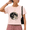 1-Pink, variant on Women's Yellow Grayscale Full Moon Copy Moon Joy Celestial Graphic Short Sleeve Crop T-Shirt Daily Wear Crewneck XS-XL Top