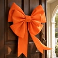 thumbnail image 5 of BBilaBu Giant Decorative Bow, 39Inch Orange DIY Bow Kit with Layered Loops and Long Tails for Front Door, Tree Topper, Wall Backdrop, Birthday Party, Wedding and Holiday Decor, 5 of 7