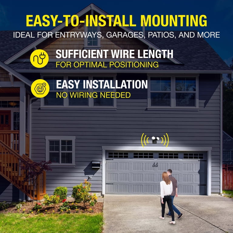 2-Head LED Motion Security Light, 2500 Lumens, 120V photo 3
