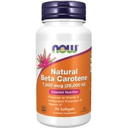 Beta Carotene (Natural) 25000 I.U. by Now Foods 90 Softgels