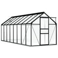 thumbnail image 1 of vidaXL Greenhouse with Base Frame Anthracite Aluminium 9.31 m², 1 of 4