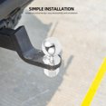 thumbnail image 4 of RUNROTOO rv tow ball Trailer Hitch Ball Iron Silver 1Set, 4 of 8