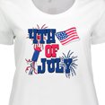 thumbnail image 4 of Inktastic 4th of July with Fireworks American Flag and Rocket Women's Plus Size T-Shirt, 4 of 5