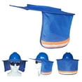 thumbnail image 4 of 2 piezas de sombrero duro parasol protector de cuello cubierta de capucha de seguridad de visibilidad reflectante sombrero duro visera de ala com Sunnimix Parasol de casco duro, 4 of 8