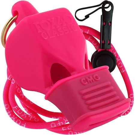 UPC: 0066143290111 | Fox 40 Classic CMG Pealess Safety Whistle 115 dB Pink 9603-0408