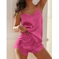 thumbnail image 3 of Ekouaer Satin Pajama Sets for Women 2 Piece Silky Cami Pj Set Soft Nightwear Lingerie Sleepwear Set, 3 of 6