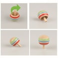 thumbnail image 4 of Ludlz Gyroscope, 3 Pcs/Set Handmade Painted Wood Spinning Tops, Wooden Toys Educational Toys Kindergarten Toys, 4 of 4