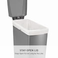 thumbnail image 6 of simplehuman Kitchen Trash Can, 10.6 Gallon Plastic Step Garbage Bin with Secure Slide Lock Lid, Gray, 6 of 9